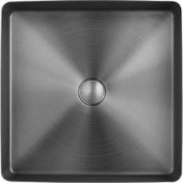 AGATATOR AUTOADEZIV INOX NEGRU PATRAT GJ649