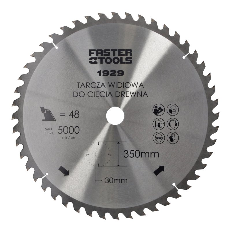 DISC CIRCULAR 350*30 48T 2.5 - 2 EGA-1929