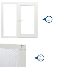 FEREASTRA DREAPTA PVC ALB 116*116 F+DD 4 CAMERE