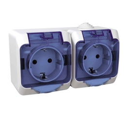 PRIZA DUBLA PT CU CAPAC SCHNEIDER WDE000523