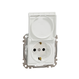 PRIZA SIMPLA ST CU CAPAC TRANSPARENT OVIVO 400-010300-243