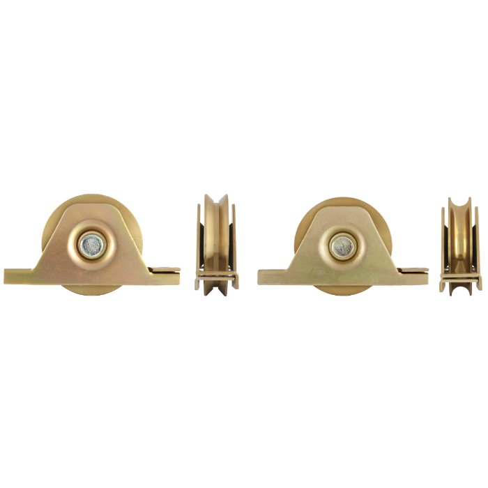ROATA SEMI-INGROPATA CU SUPORT SI RULMENT PT PORTI 90MM 125KG 674207