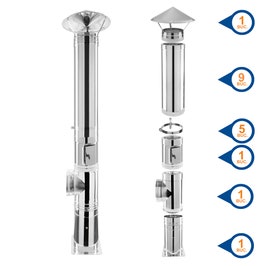 USA VIZITARE HORN INOX CU ZAVOR 150*150MM 682450