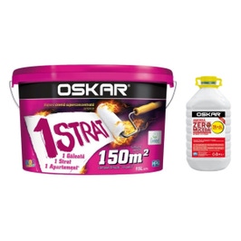 OSKAR CREMA 1 STRAT LAVABILA INTERIOR 15L + AMORSA ZERO MUCEGAI 4L