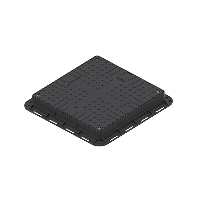 CCAPAC PP URBAN NEGRU PATRAT NECAROSABIL 700*700 PL. 550*550 H.EXT80 CU 4 INCHIZATOARE A15