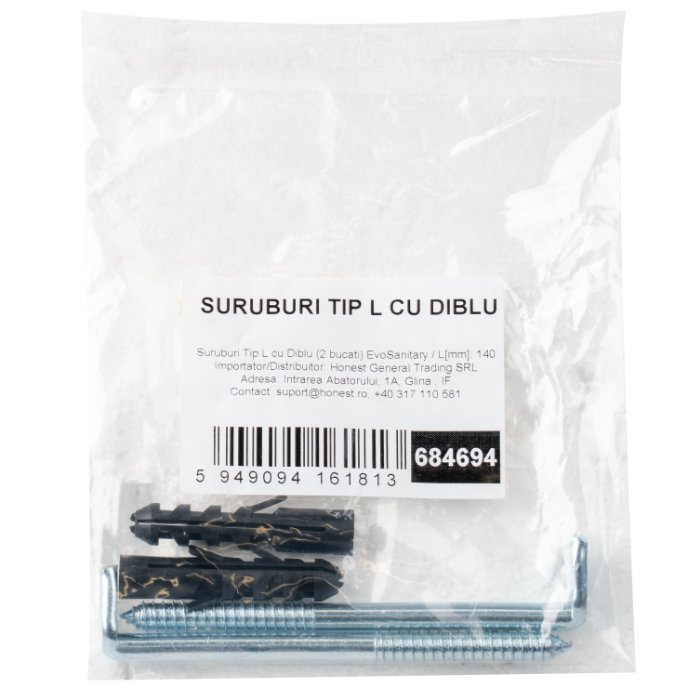 SURUBURI TIP L CU DIBLU (2BUC) 14*140MM — imagine 2
